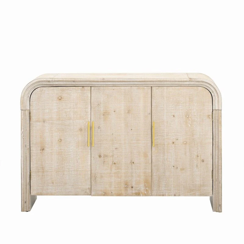 47.2''W Sideboard with Gold Handles and Adjustable Dividers - N/A
