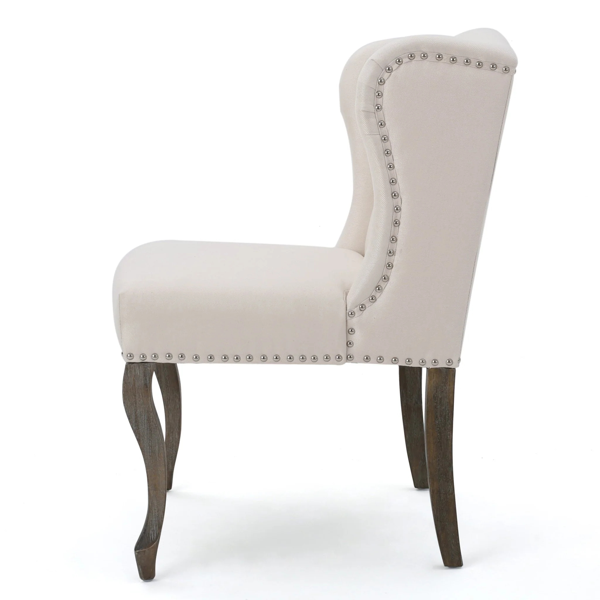 Valsa Upholstered Accent Chair with Nailhead Trim and Wing Back