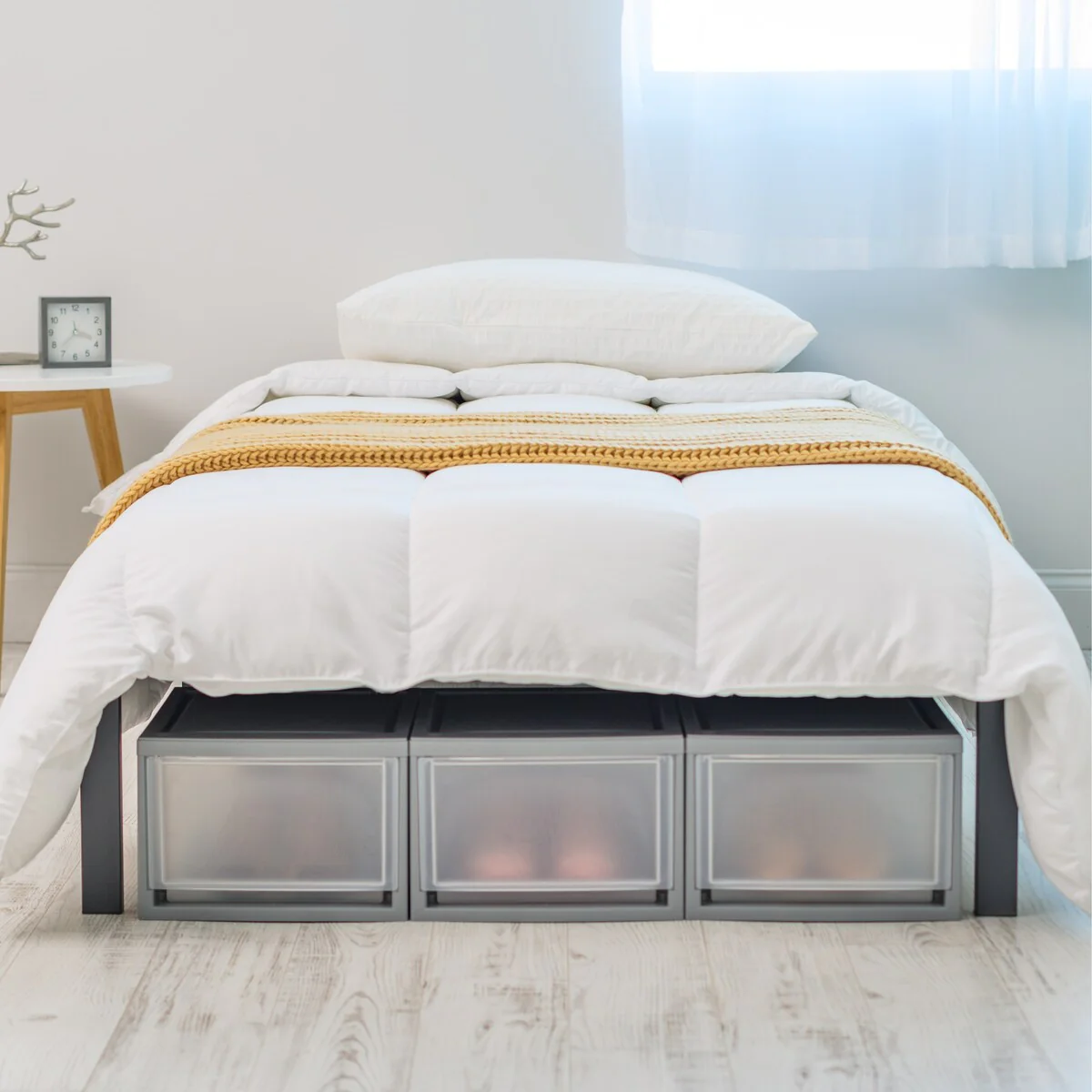 IRIS USA® Stacking Drawer 14.5 Qt - Gray - Set of 4