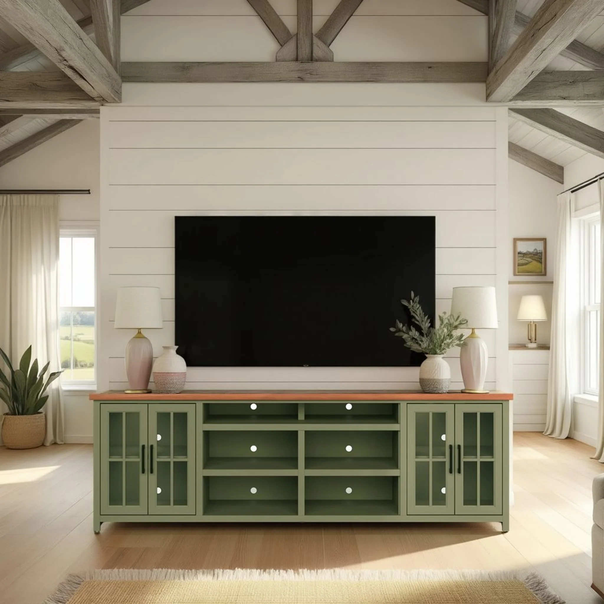 96 inch TV Stand Console