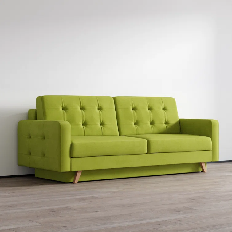 Vegas Sofa Full / Double 90'' Upholstered Tufted Sleeper