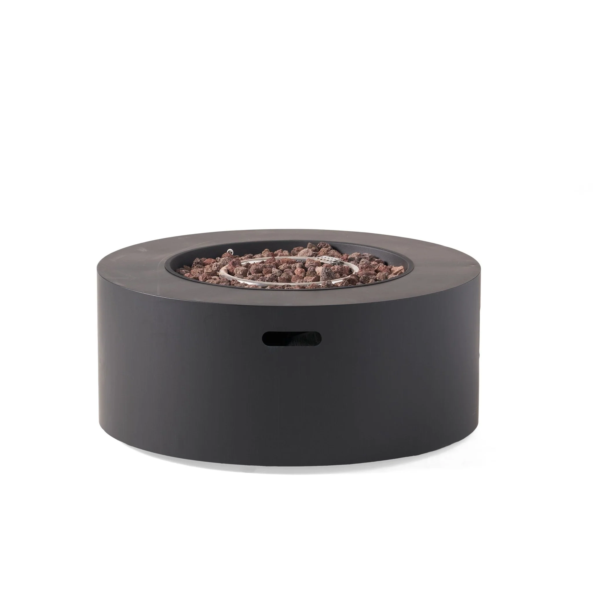 Outdoor Round Iron Propane Firepit