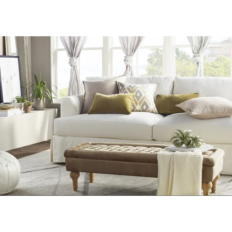Lucia 92.5'' Slipcovered Sofa