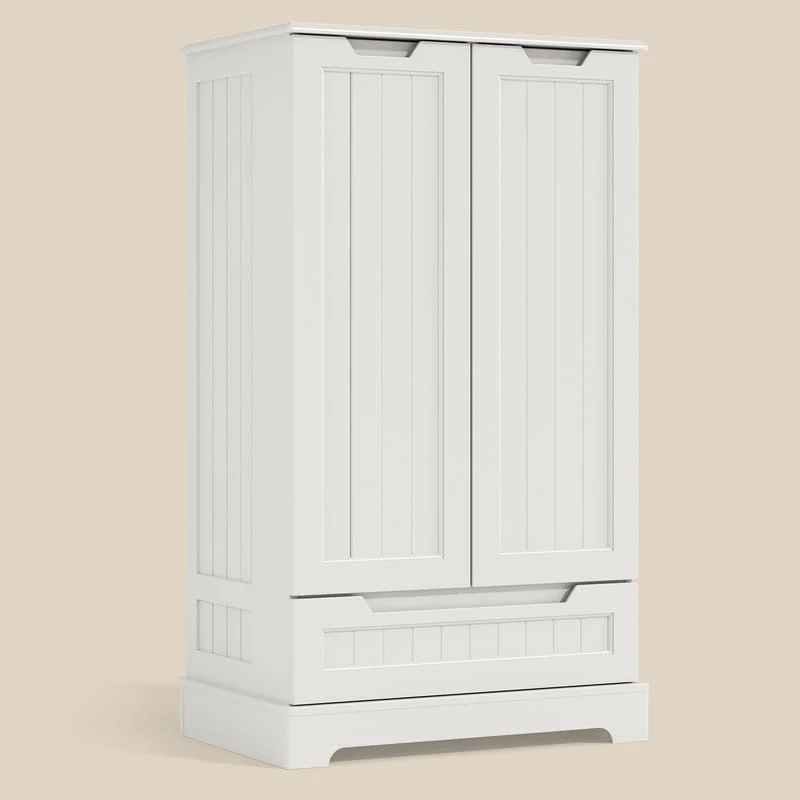 Kitchen Pantry Storage Cabinet, Freestanding Storage with Shelves and 1 Drawer