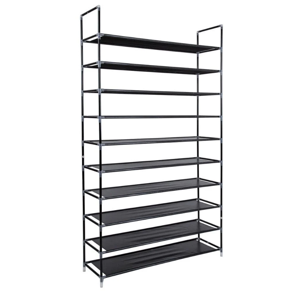3/5/6/8/9/10-tier Extra-wide Metal/Non-woven Fabric Shoe Rack