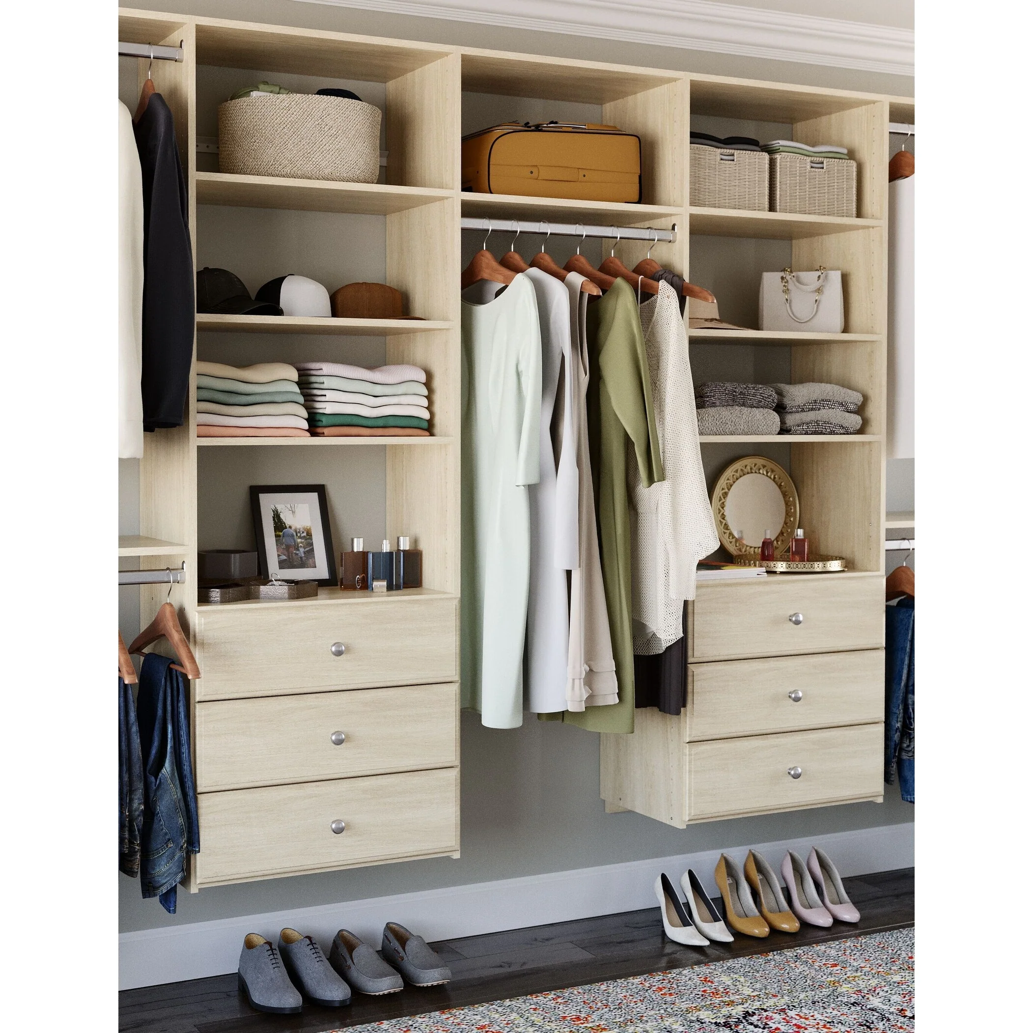 Easy Track 12 Ft. W. Deluxe Laminate Closet Kit