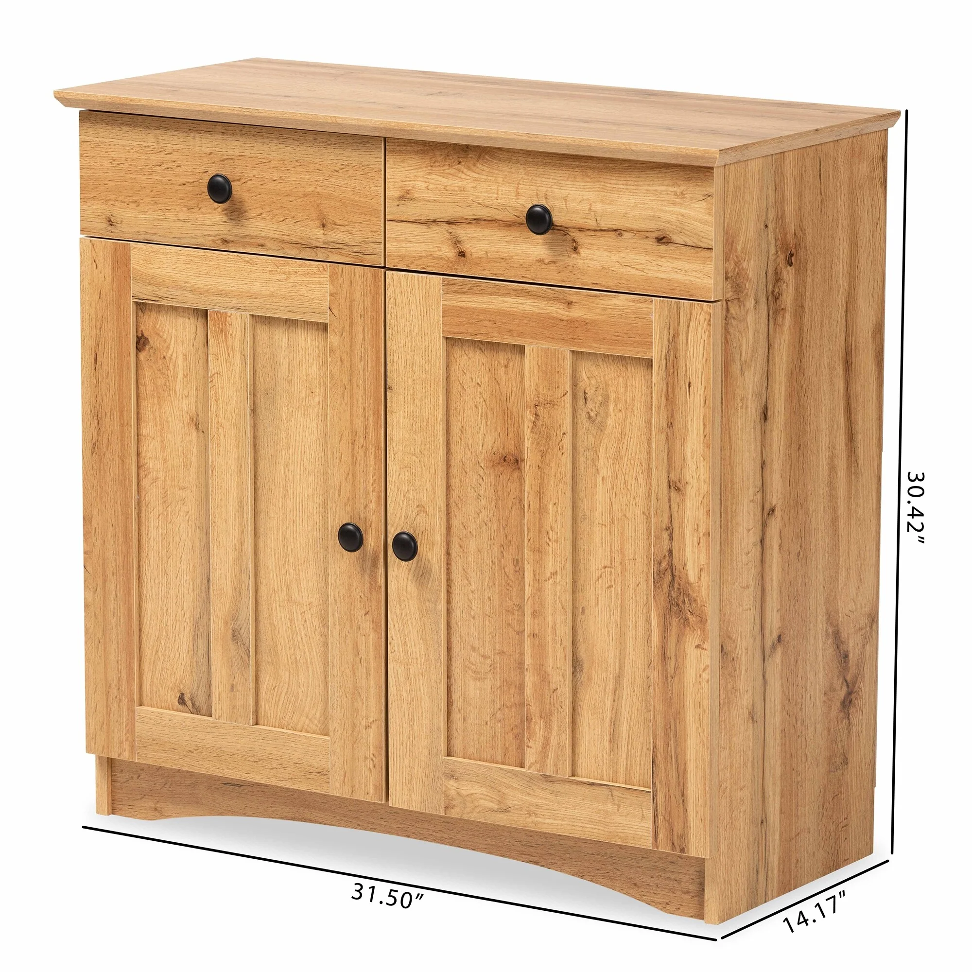 Lauren Modern and Contemporary 2-Door Kitchen Wood Cabinet