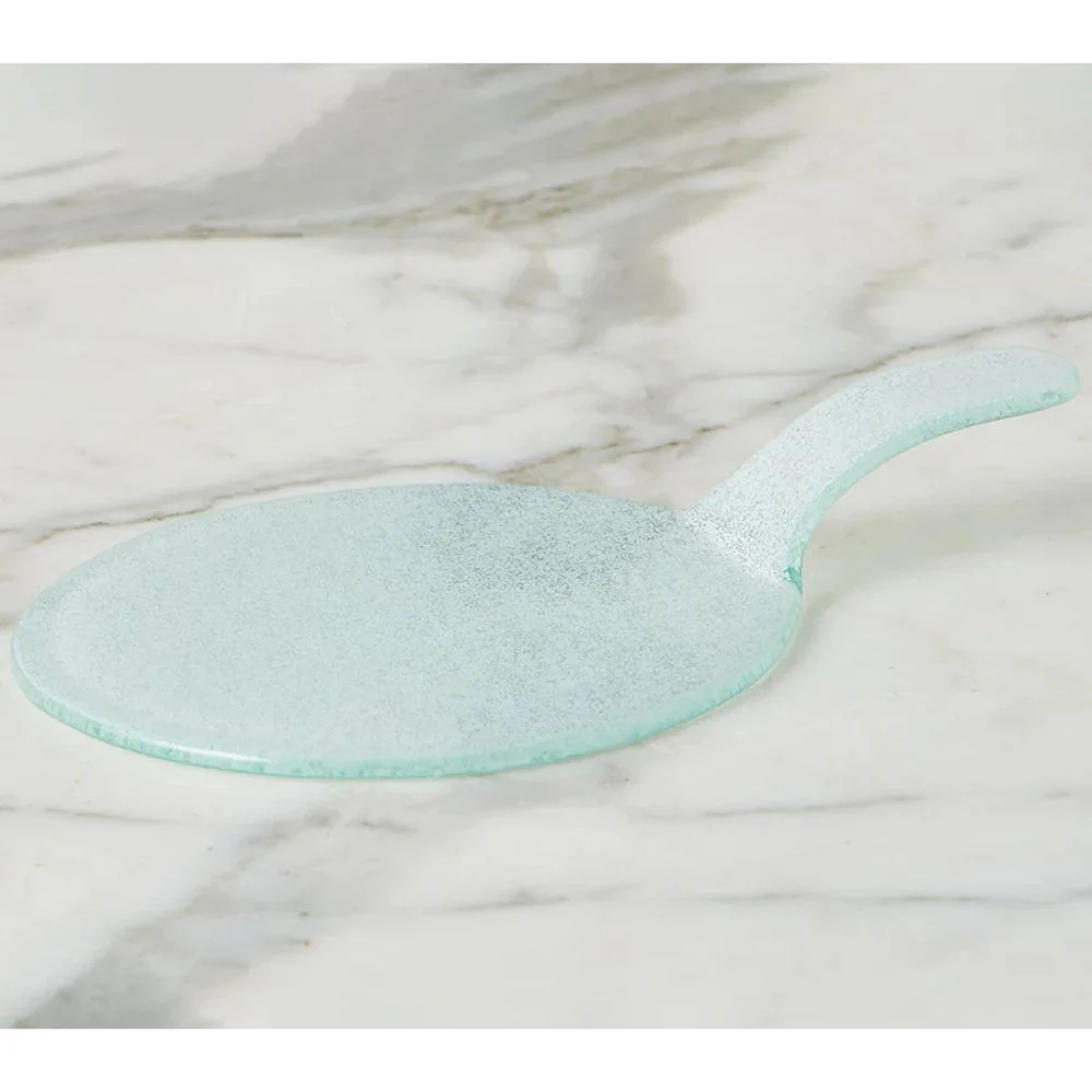 Stackable Appetizer Plate with Handle, White