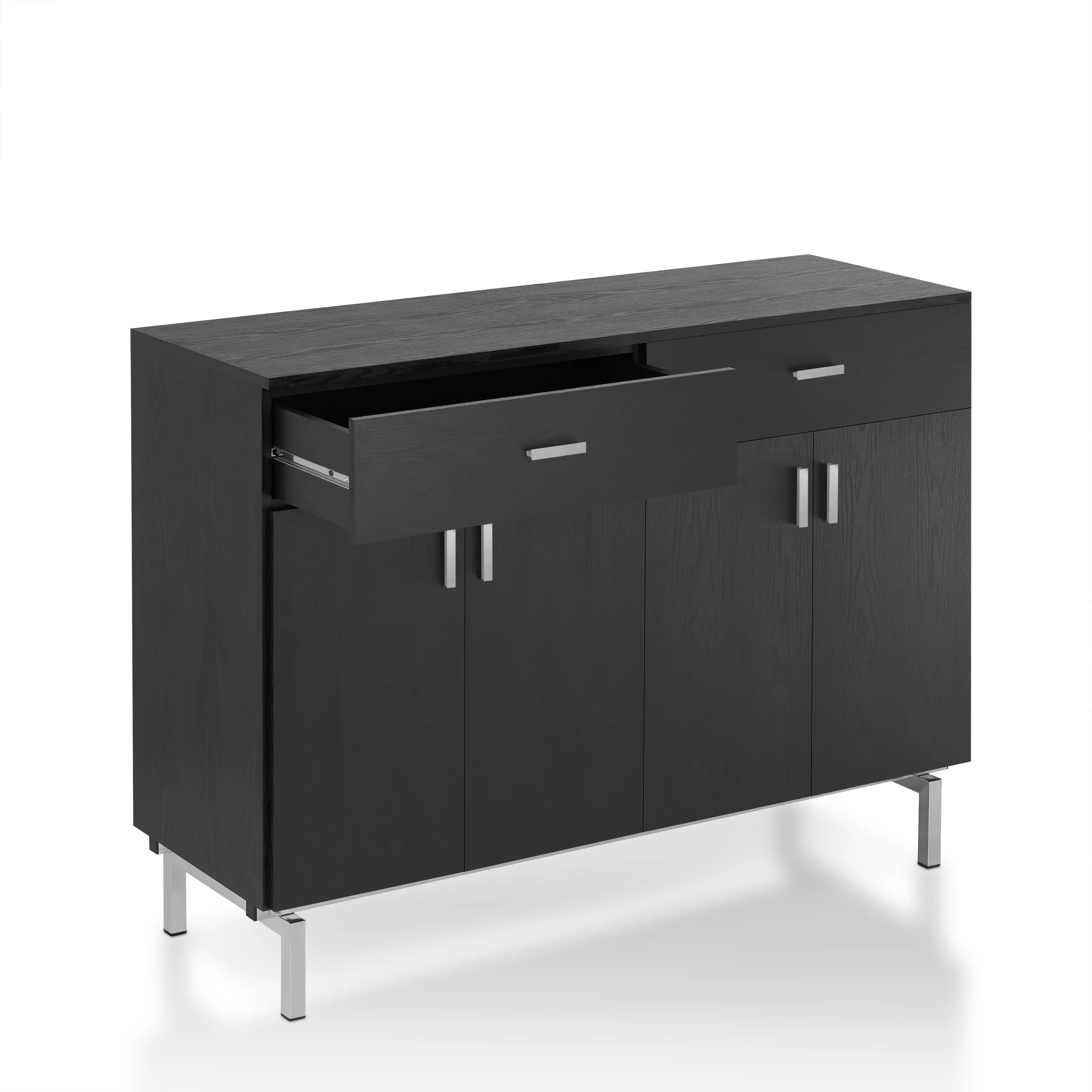 Furniture of America Mason Modern 2-drawer Closed Storage Buffet with Wine Rack