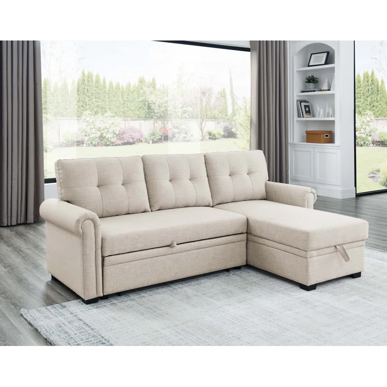 Rossignol 86'' Upholstered Sleeper Sofa
