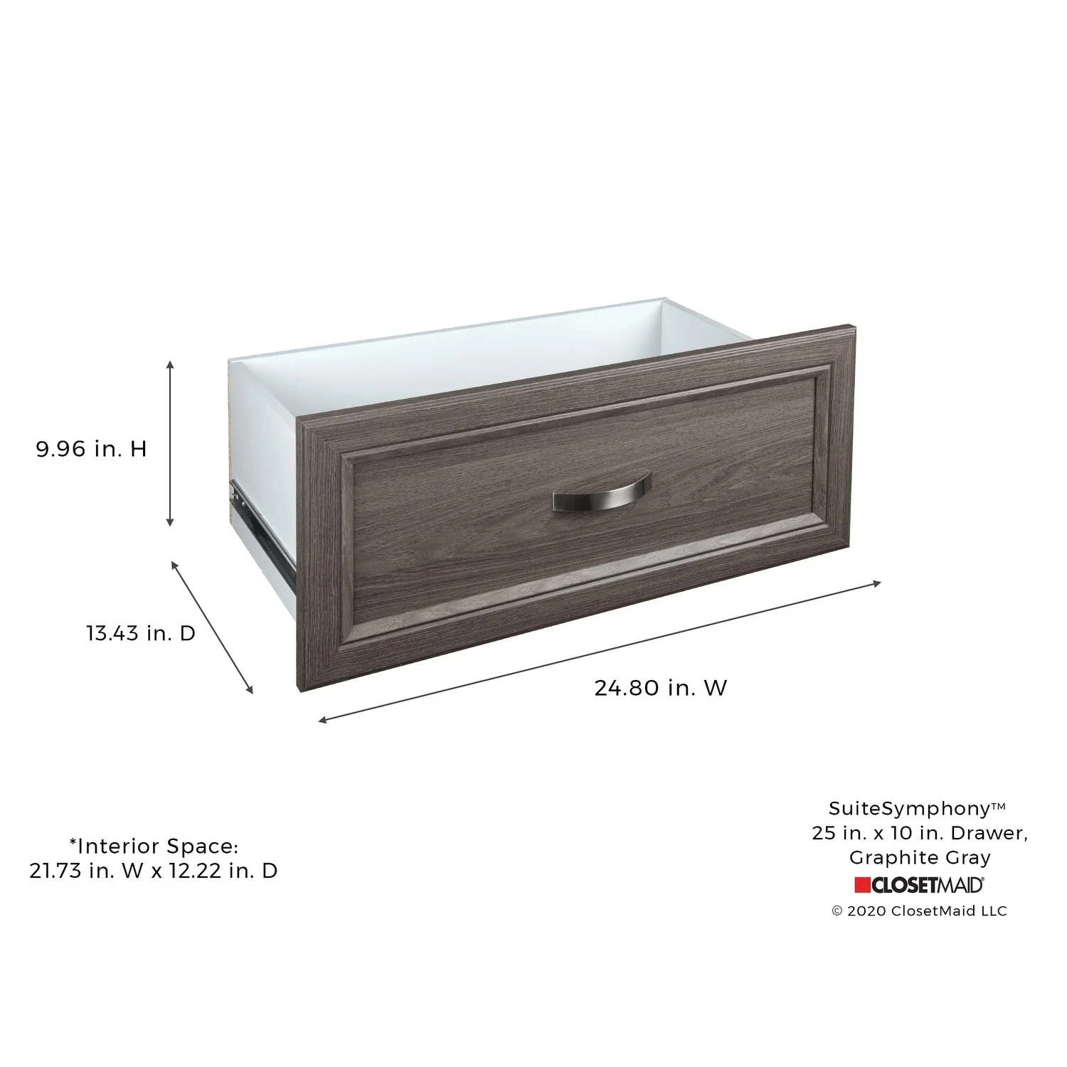 ClosetMaid SuiteSymphony 25-inch Wide x 10-inch High Drawer