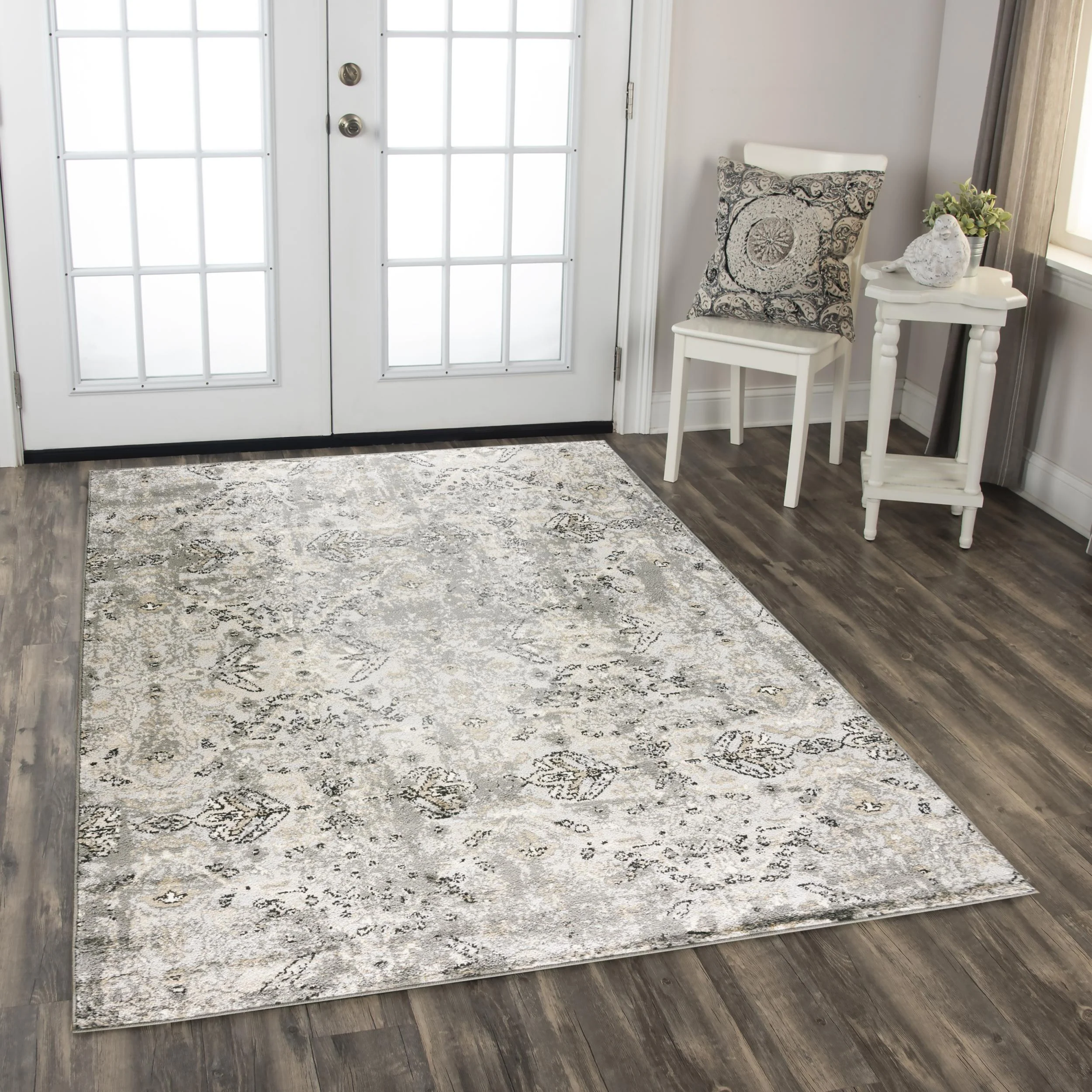 Fairbourne Power Loomed Abstract Area Rug