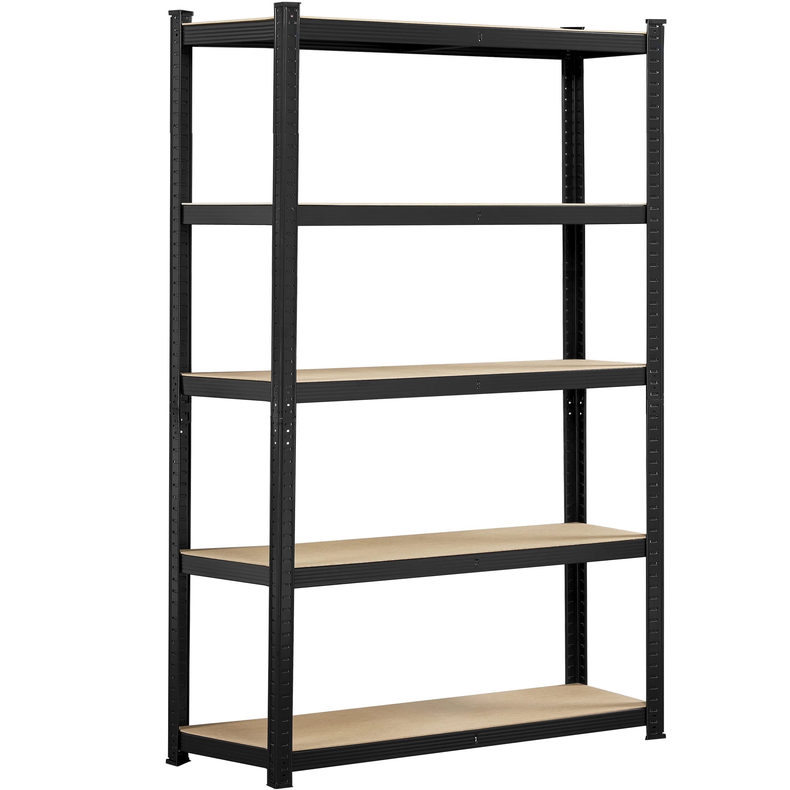 Yaheetech Adjustable 5-Tier Shelf Metal Storage Rack for Home/Office/Garage - 35.5″ L × 12″ W × 71″ H