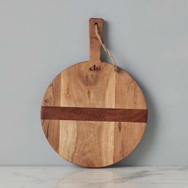 Natural Round Charcuterie Board, Extra Small