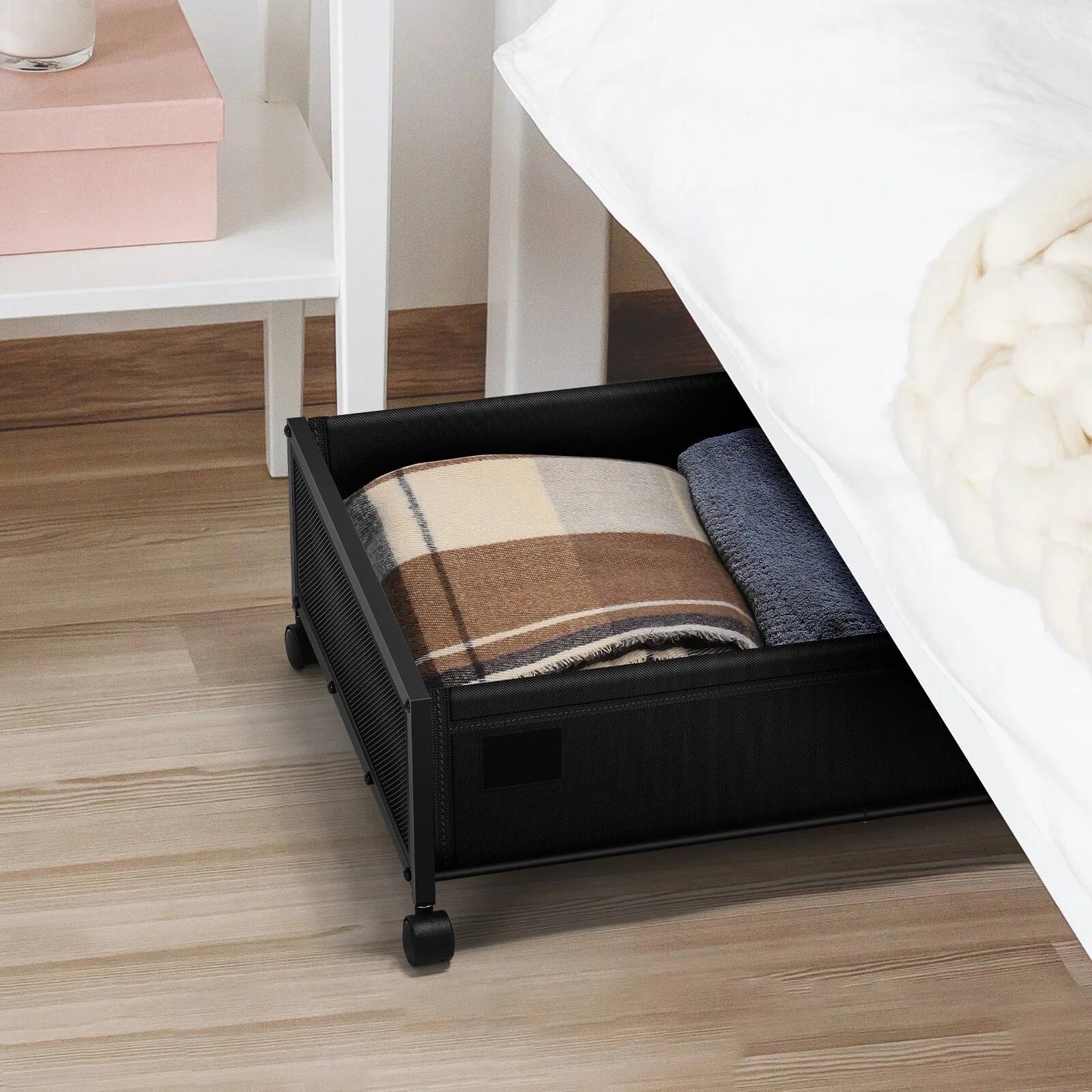 2 Packs Under Bed Storage with Wheels - 2-PCS