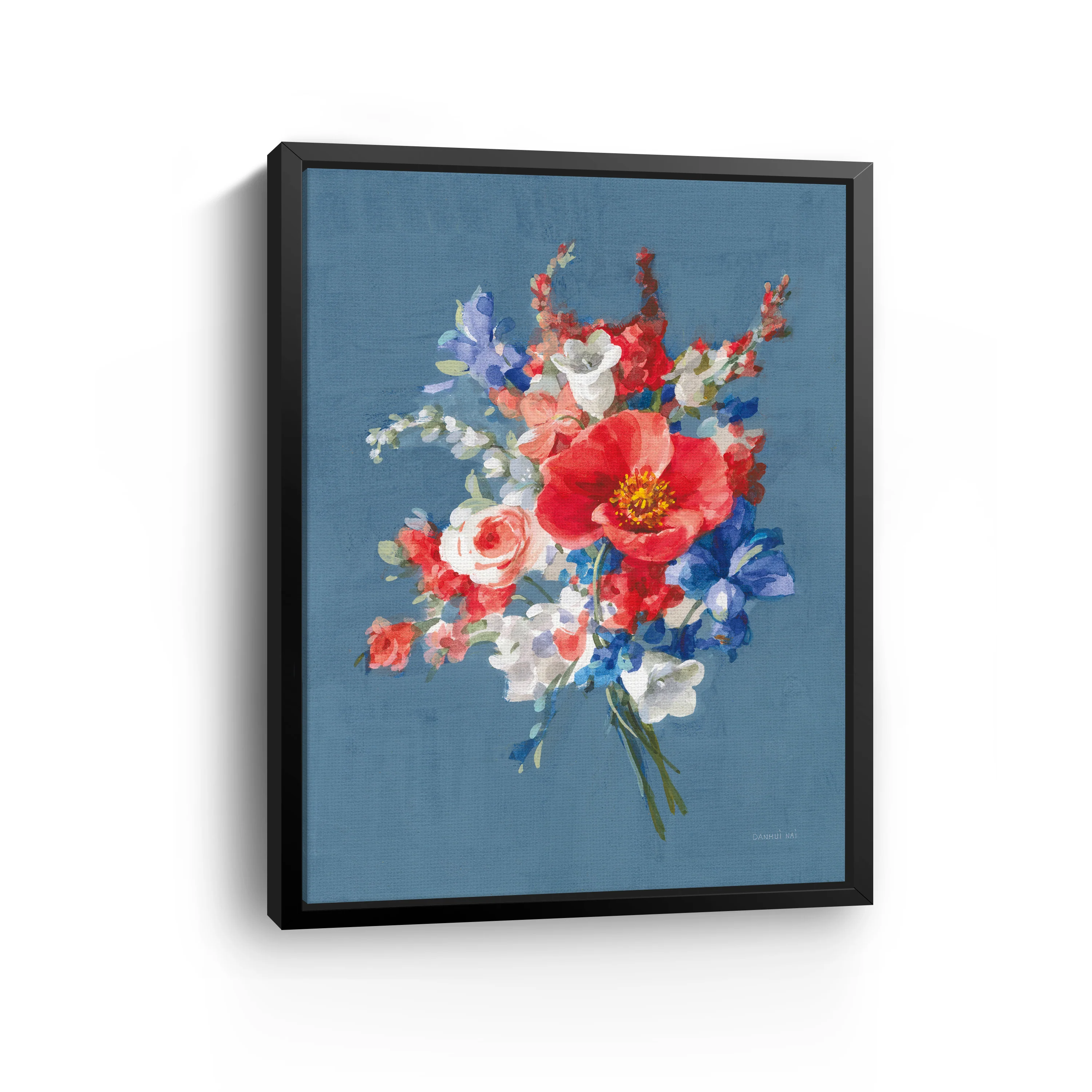 July Bouquet Canvas Giclee