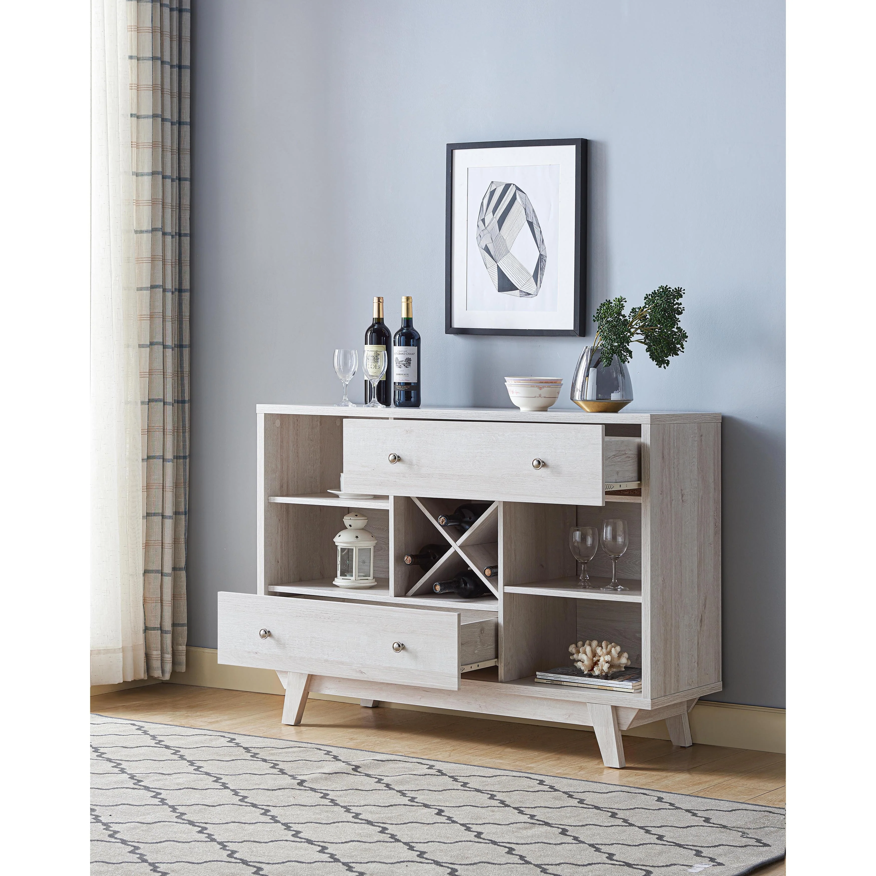 Furniture of America Darsan Mid-century Modern 2-drawer Buffet