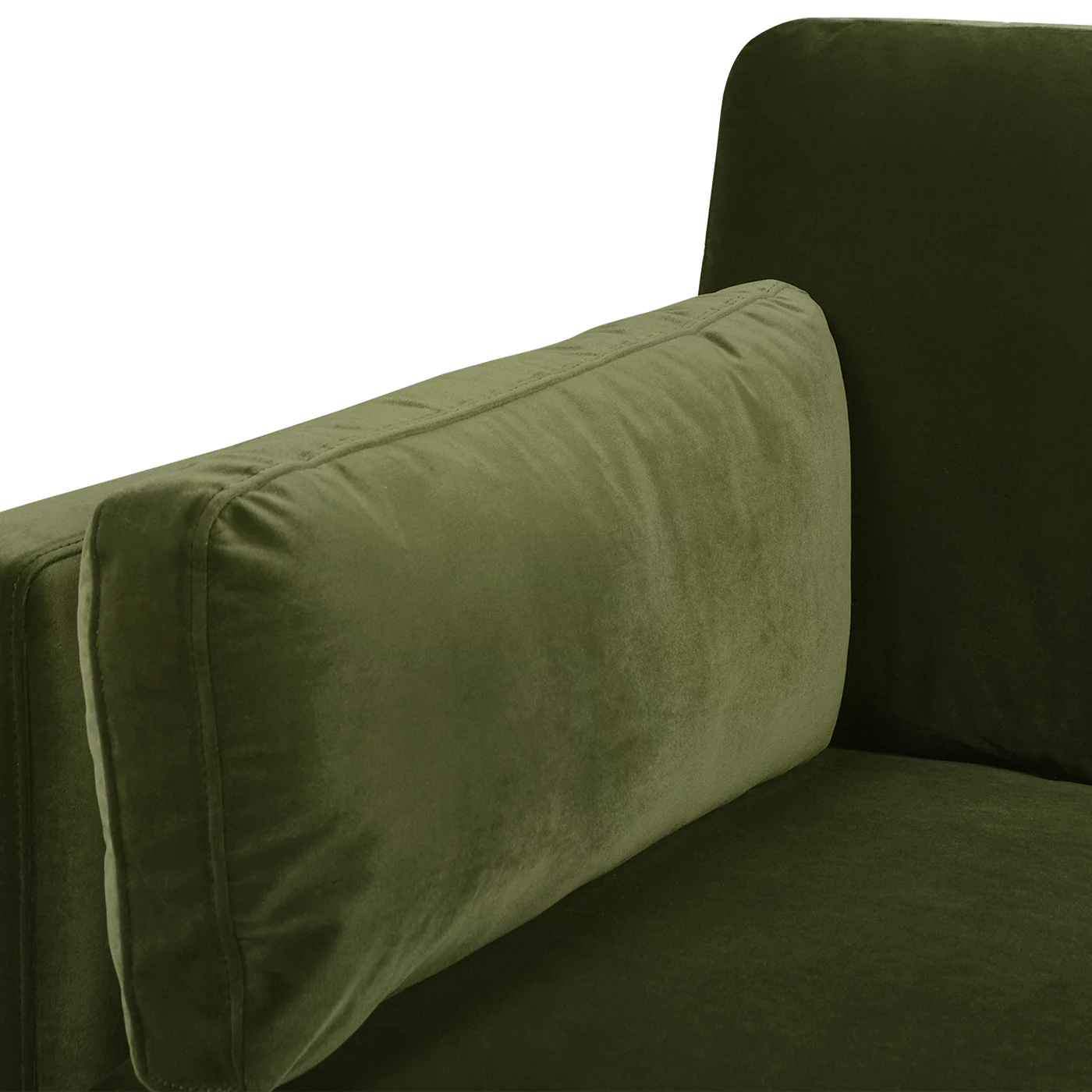 Brooding Upholstered Accent Chair with Arm Cushions and Wood Legs