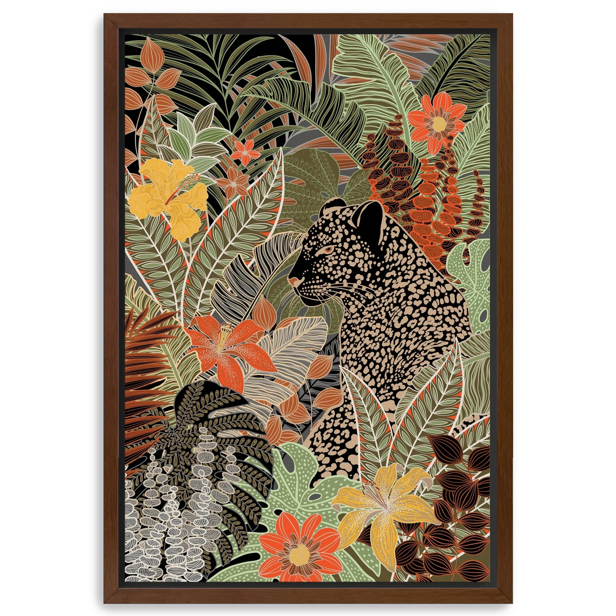 Modern Leopard Canvas Giclee Wall Art
