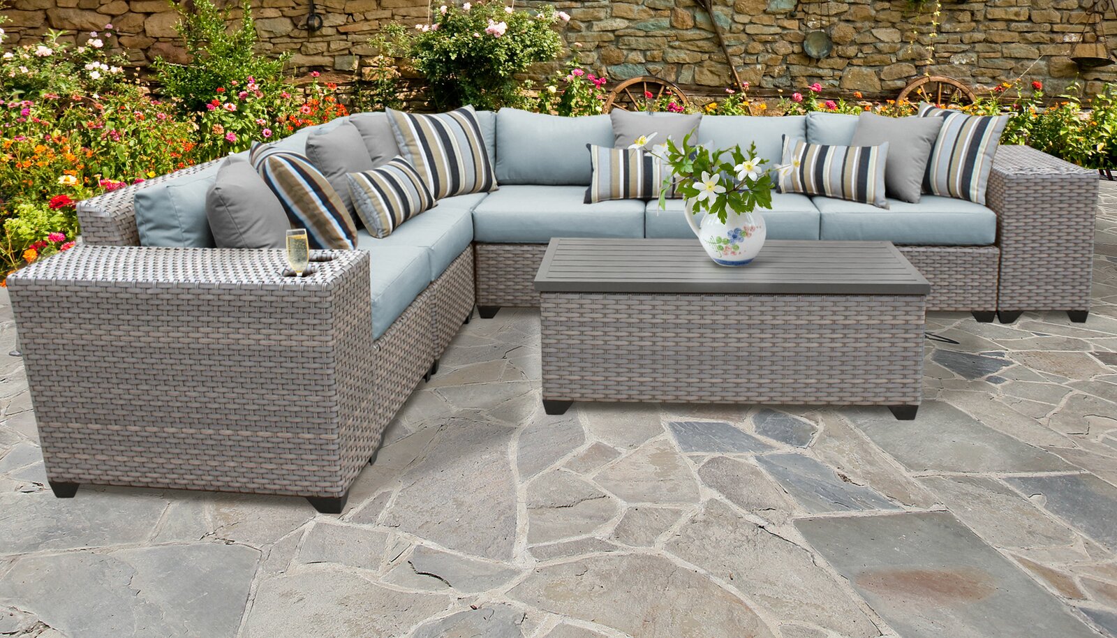 Merlyn 5 - Person Seating Group with Cushions