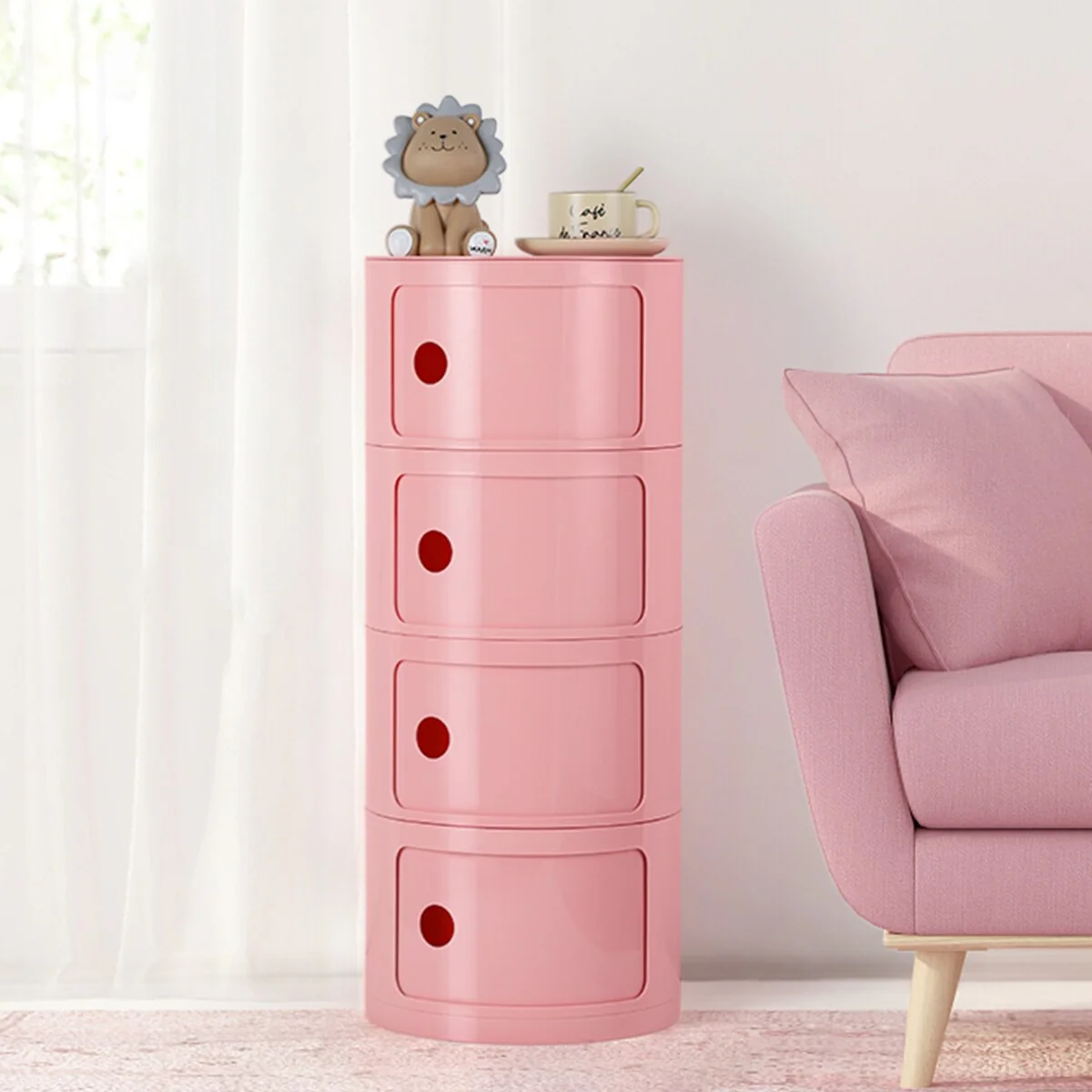 ABS Multifunction Storage Table Stackable Detachable Organizer