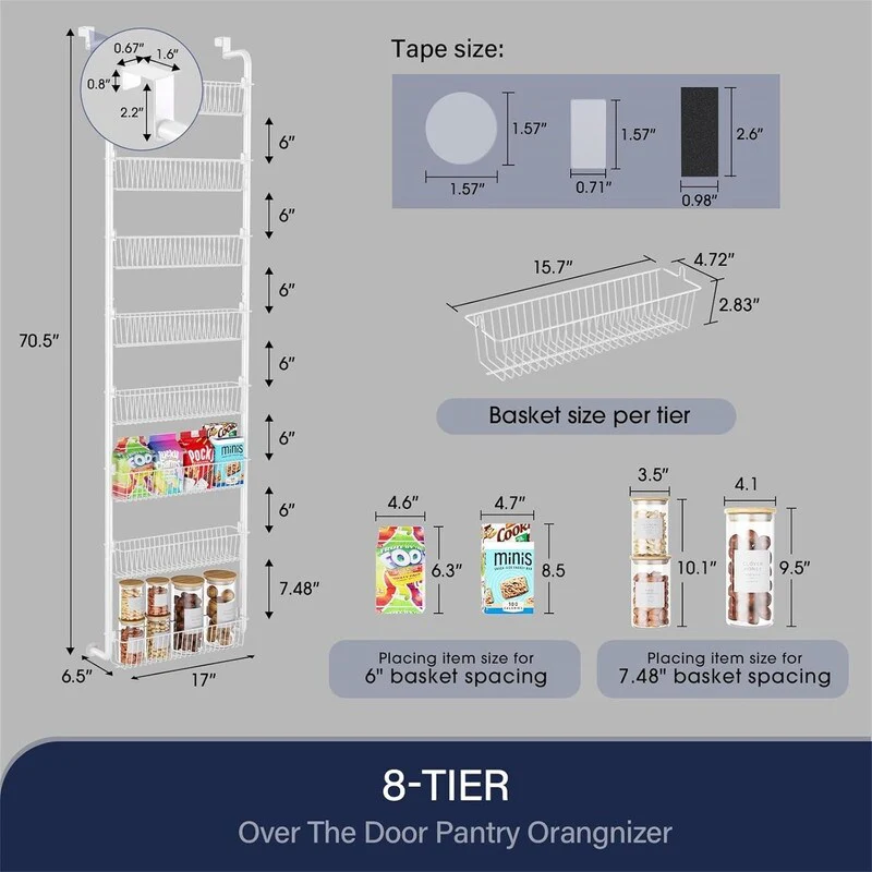 8-Tier Pantry Organization and Storage