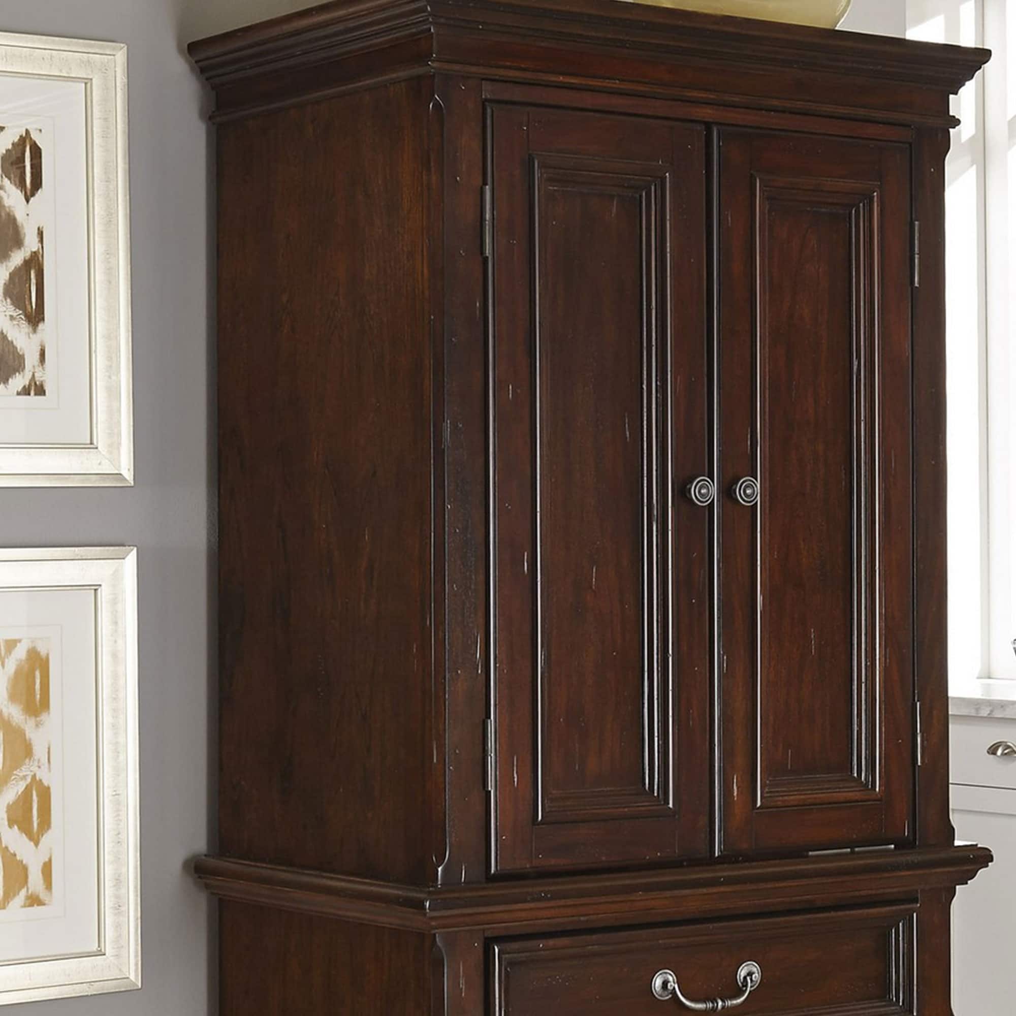 Colonial Classics Dark Cherry Pantry Cabinet