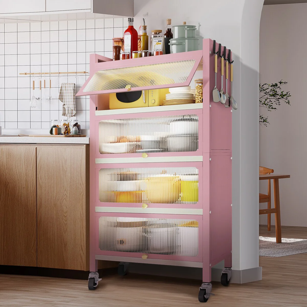 MEGA CASA 5 - Layer Steel Accent Cabinet with Door - N/A