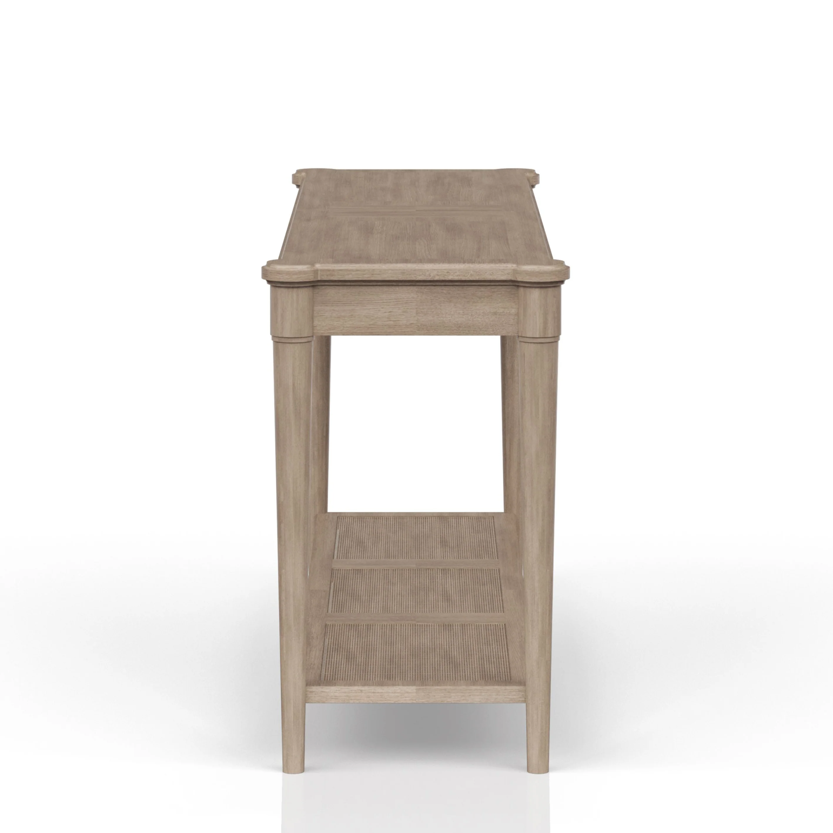 Sofa Table with 2 Drawers and Storage Shelf
