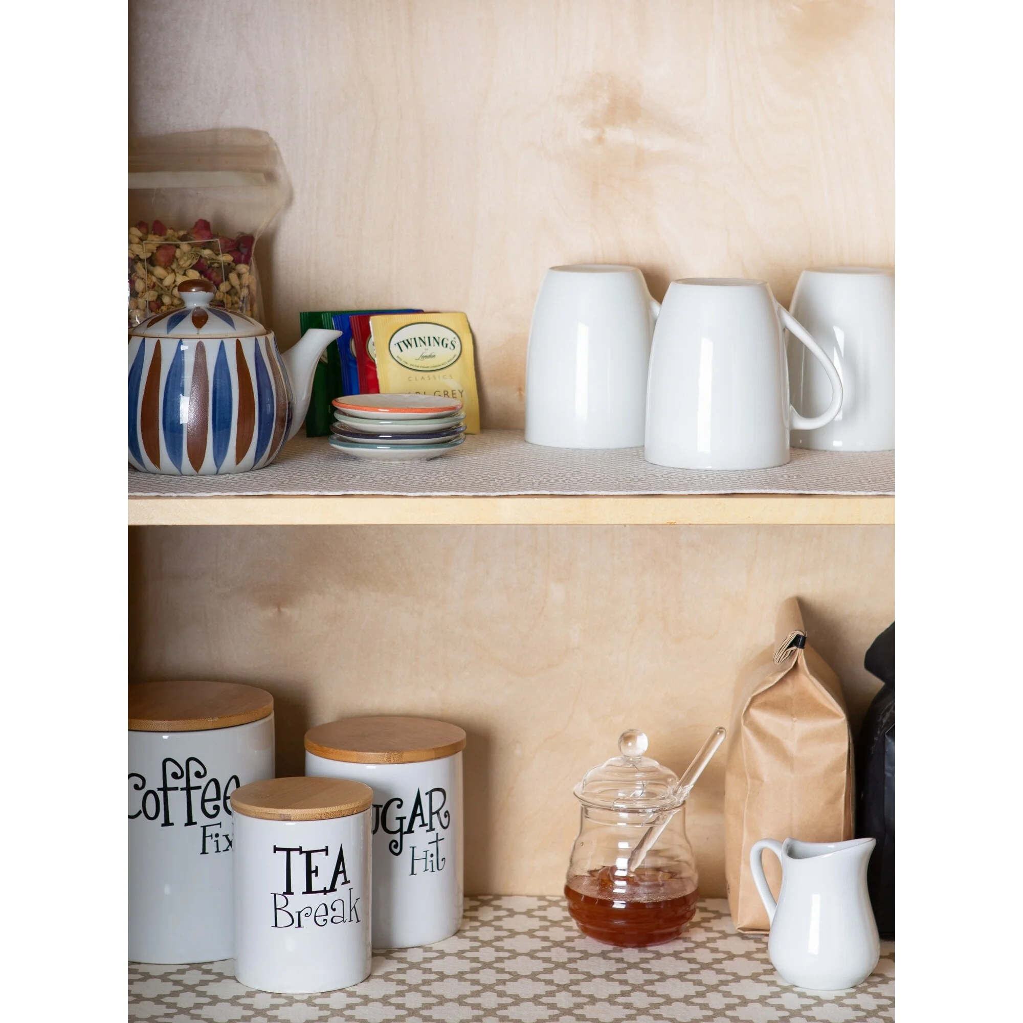 DII Grey Lattice Shelf Liner (Set of 2)