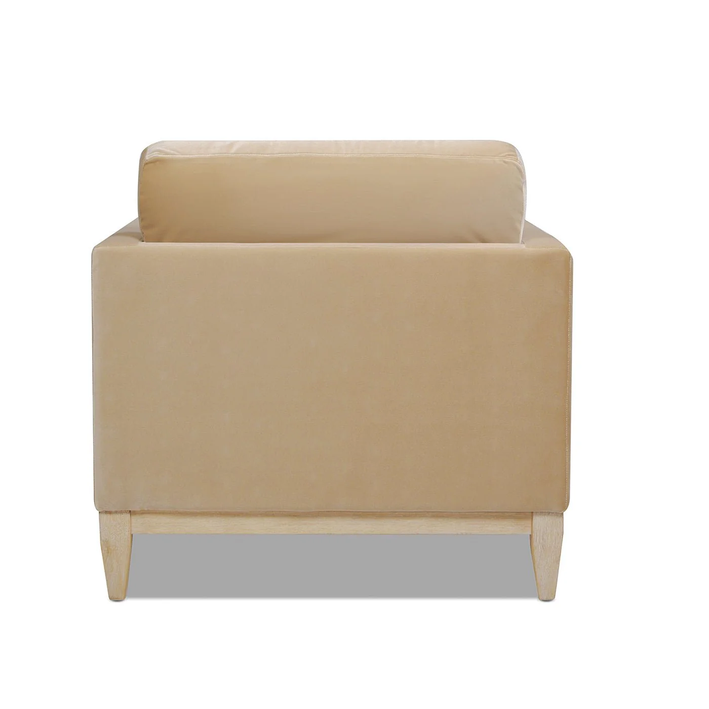 Contour Velvet Upholstered Accent Chair with Removable and Reversible Back