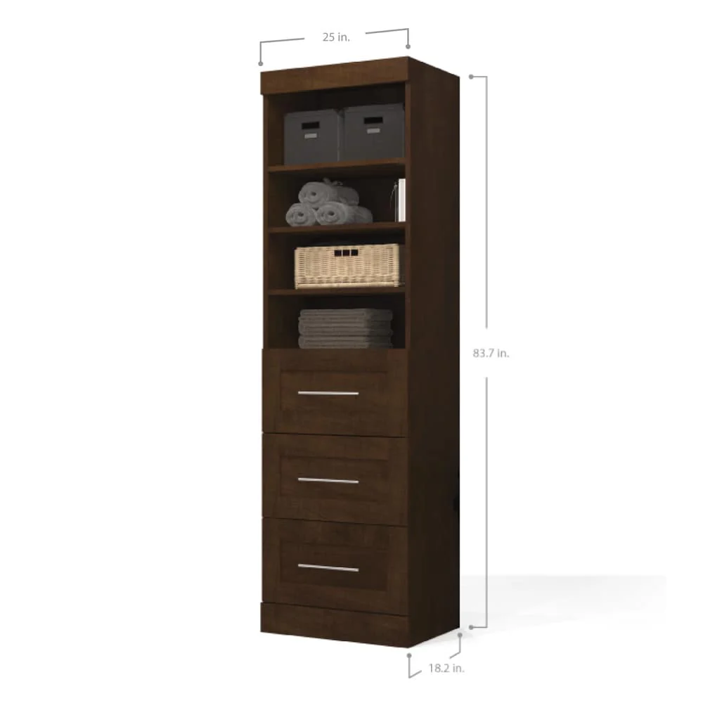 Pur 25W Closet Organizer with Drawers by Bestar