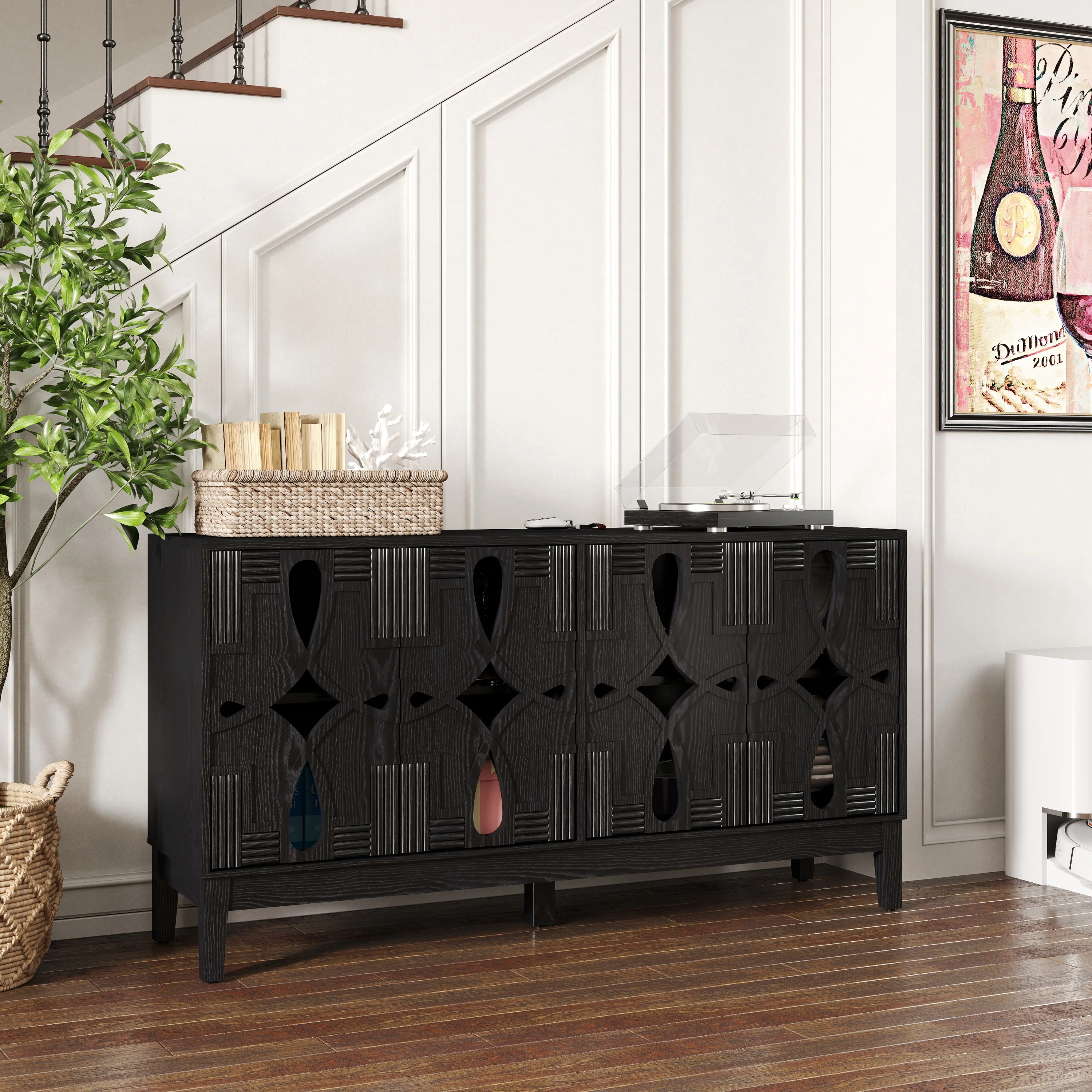 60.5' Mid Century Modern  Sideboard