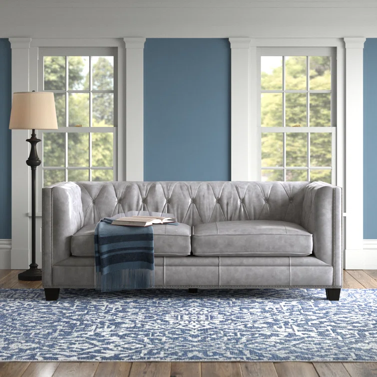 Fryda 85'' Leather Sofa