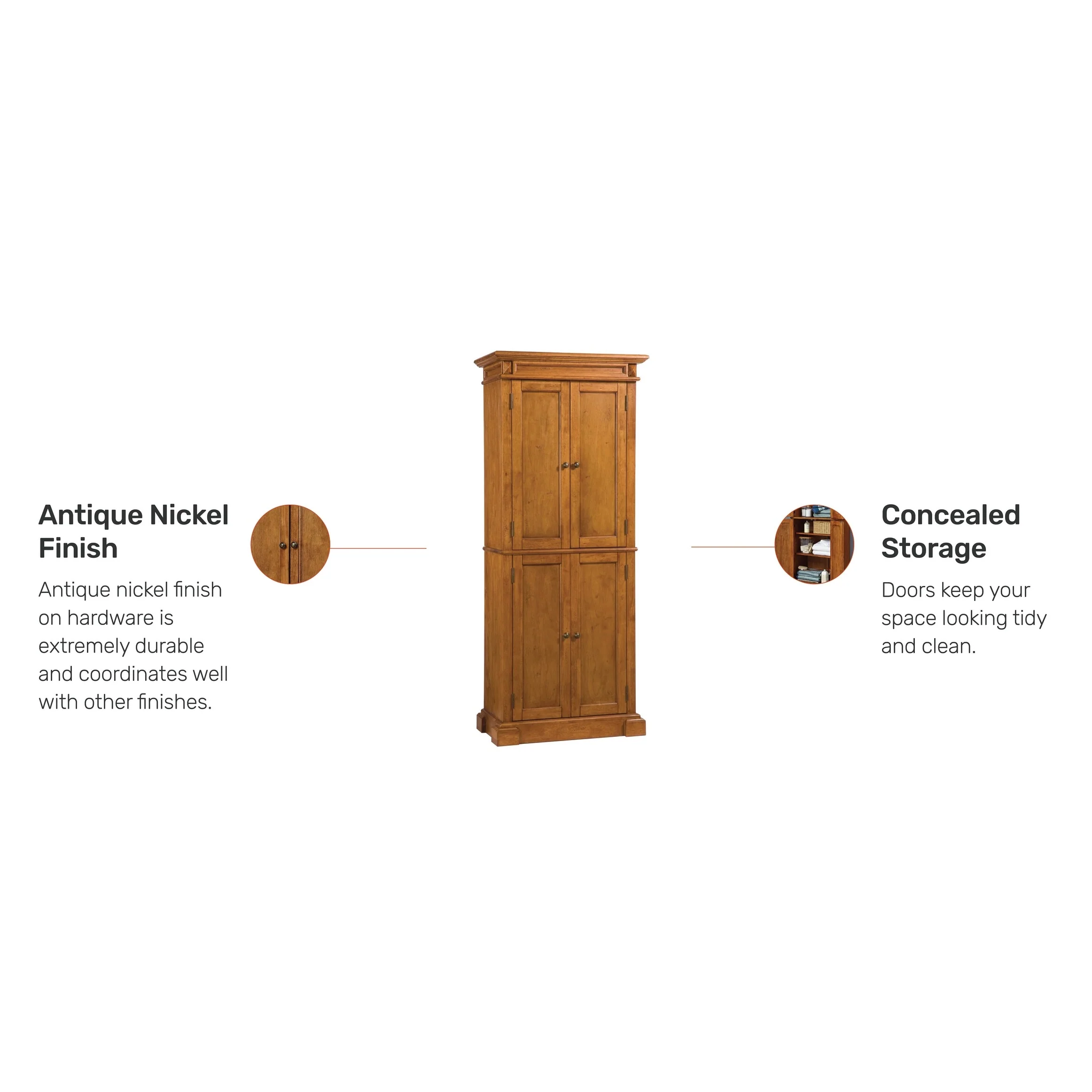 Americana Distressed Oak Pantry, 72