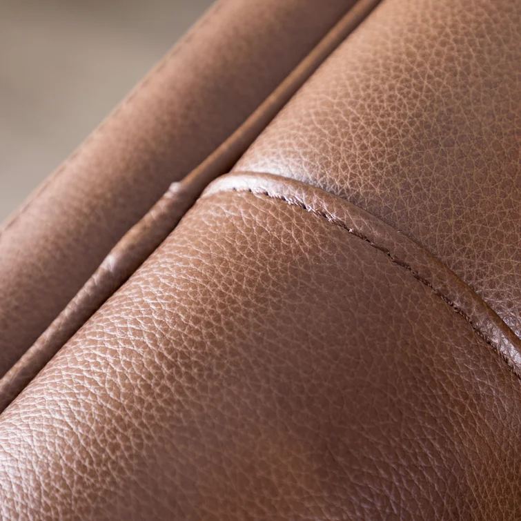 Amina 84'' Leather Sofa