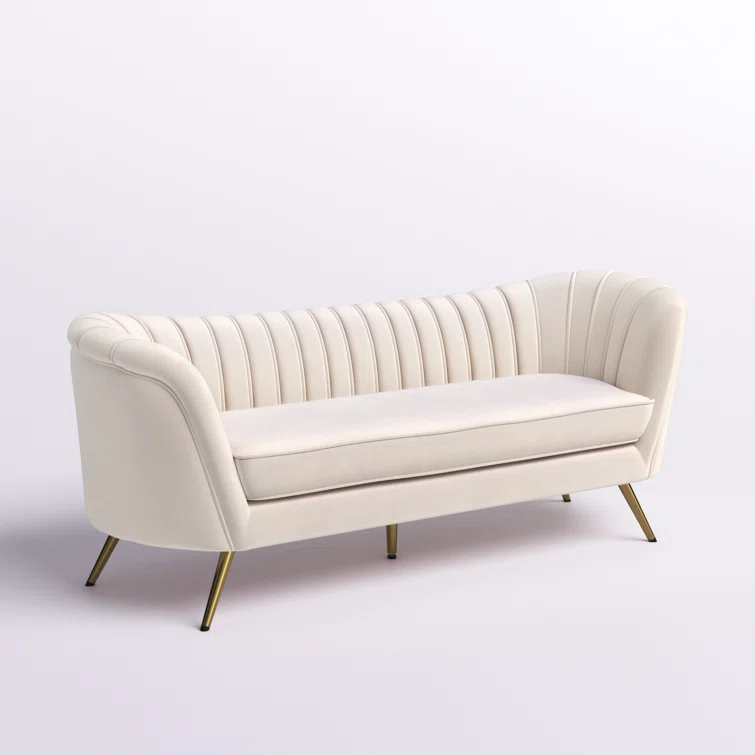 Tiberius 88'' Velvet Sofa