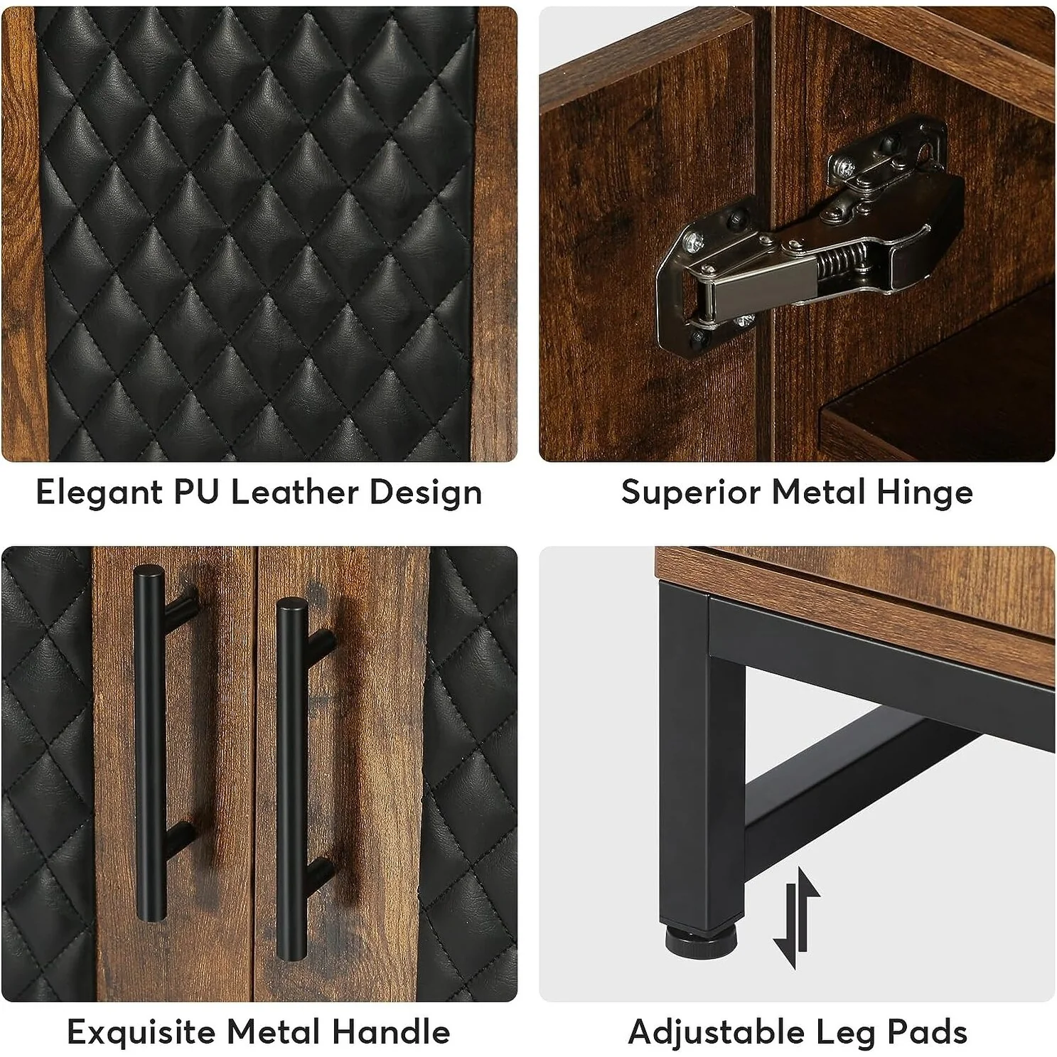 Shoe Cabinet with Doors, 20 Pairs Entryway Shoe Storage Cabinet - 7-tier