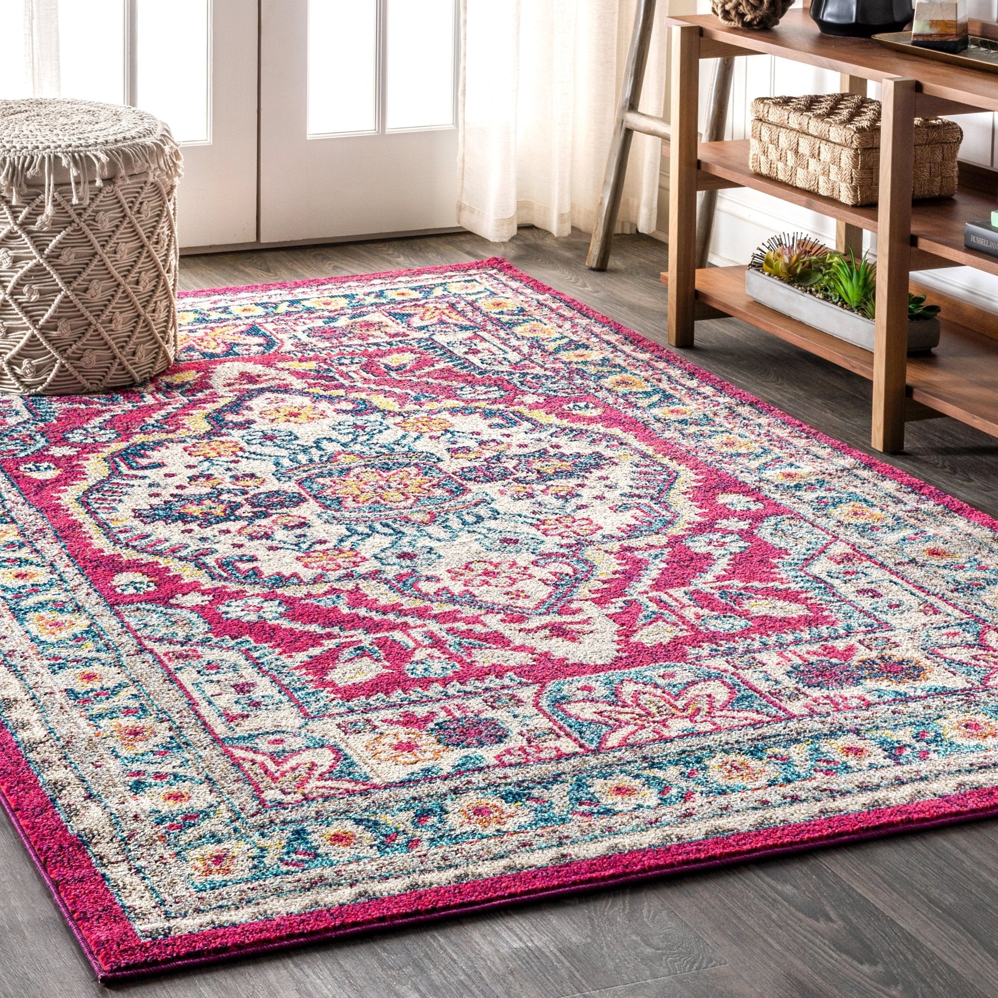 Bohemian FLAIR Boho Vintage Medallion Area Rug