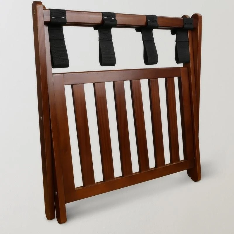 Hotel-style Luggage Rack with Shelf