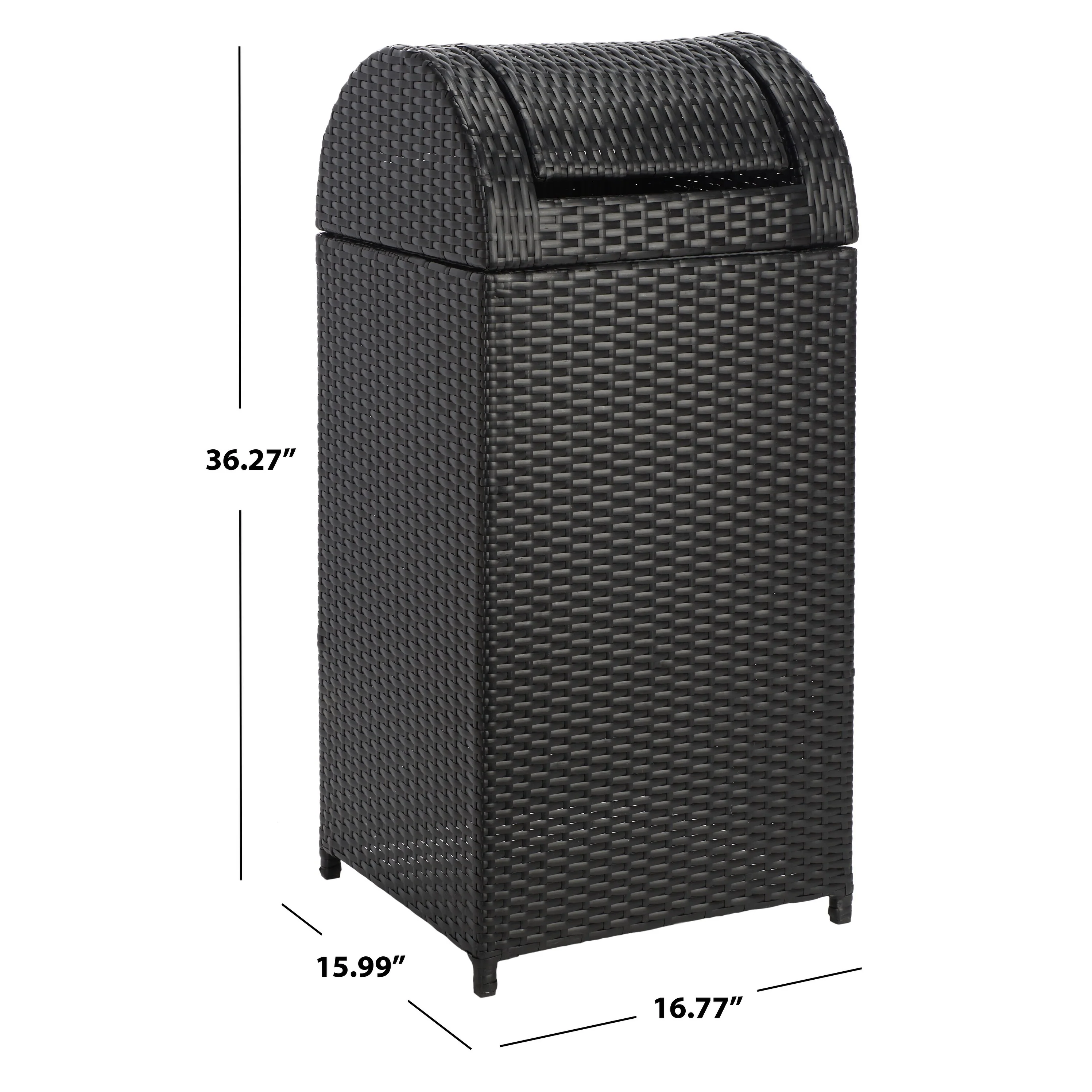 SAFAVIEH Outdoor Karyme Trash Bin (Fully Assembled)