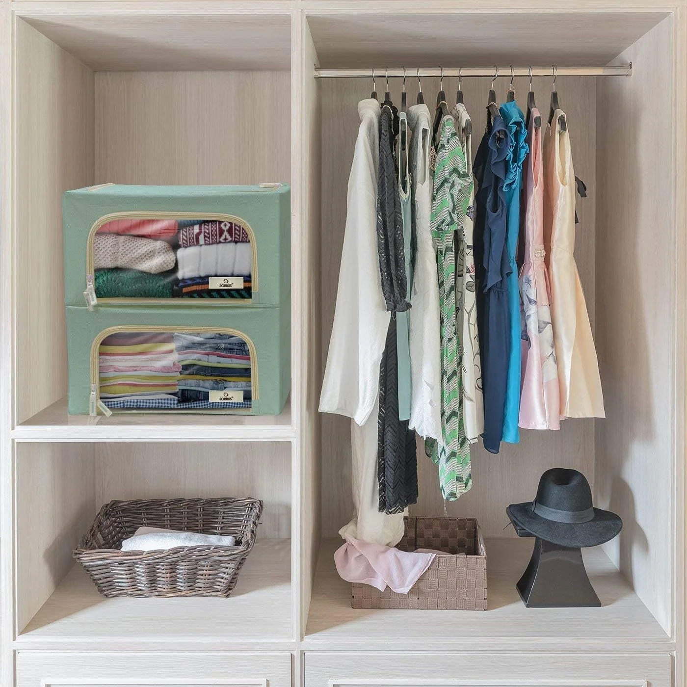 Storage Box With Window Small - 2 Pack - N/A