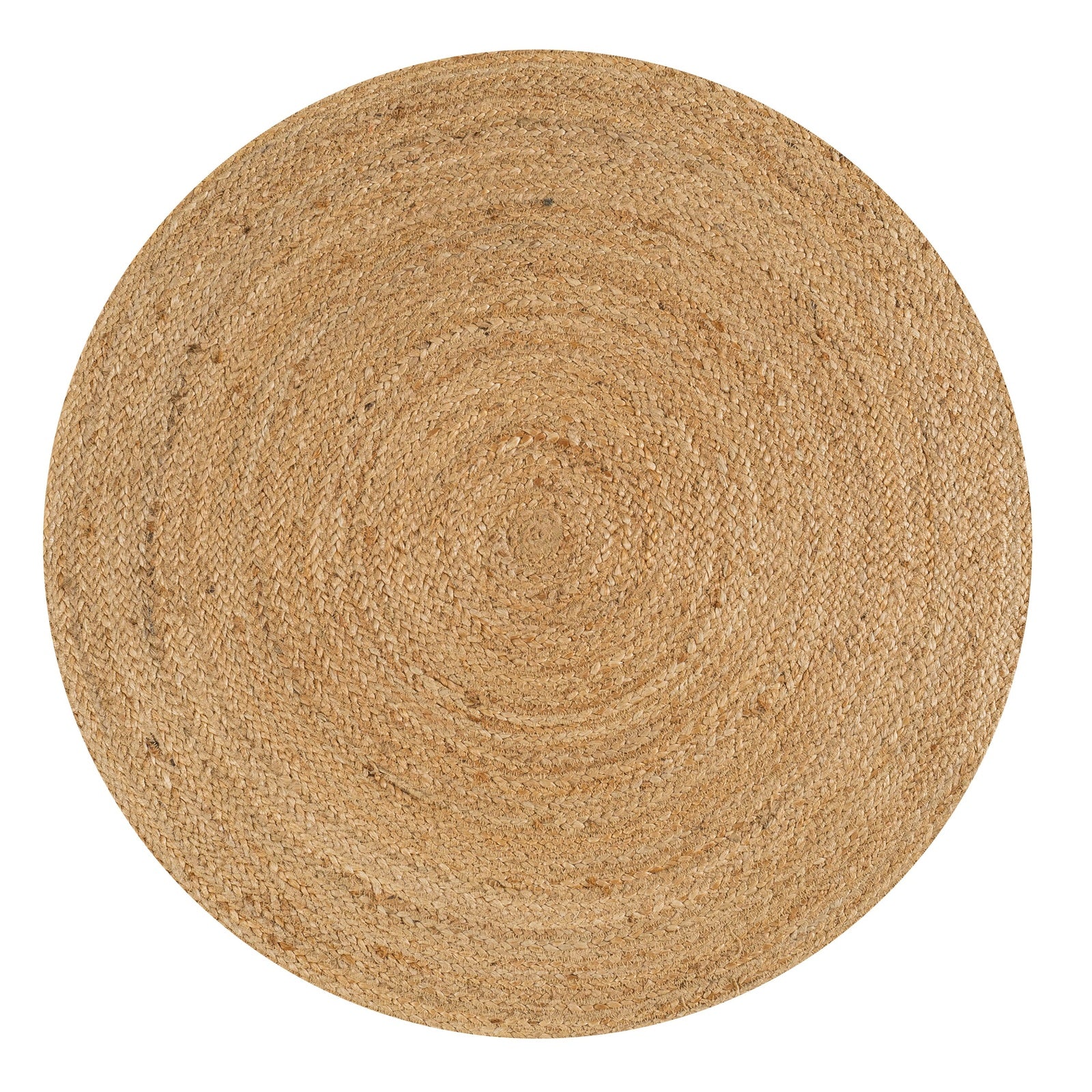 Soleil Natural Jute Braided Circle Natural Area Rug