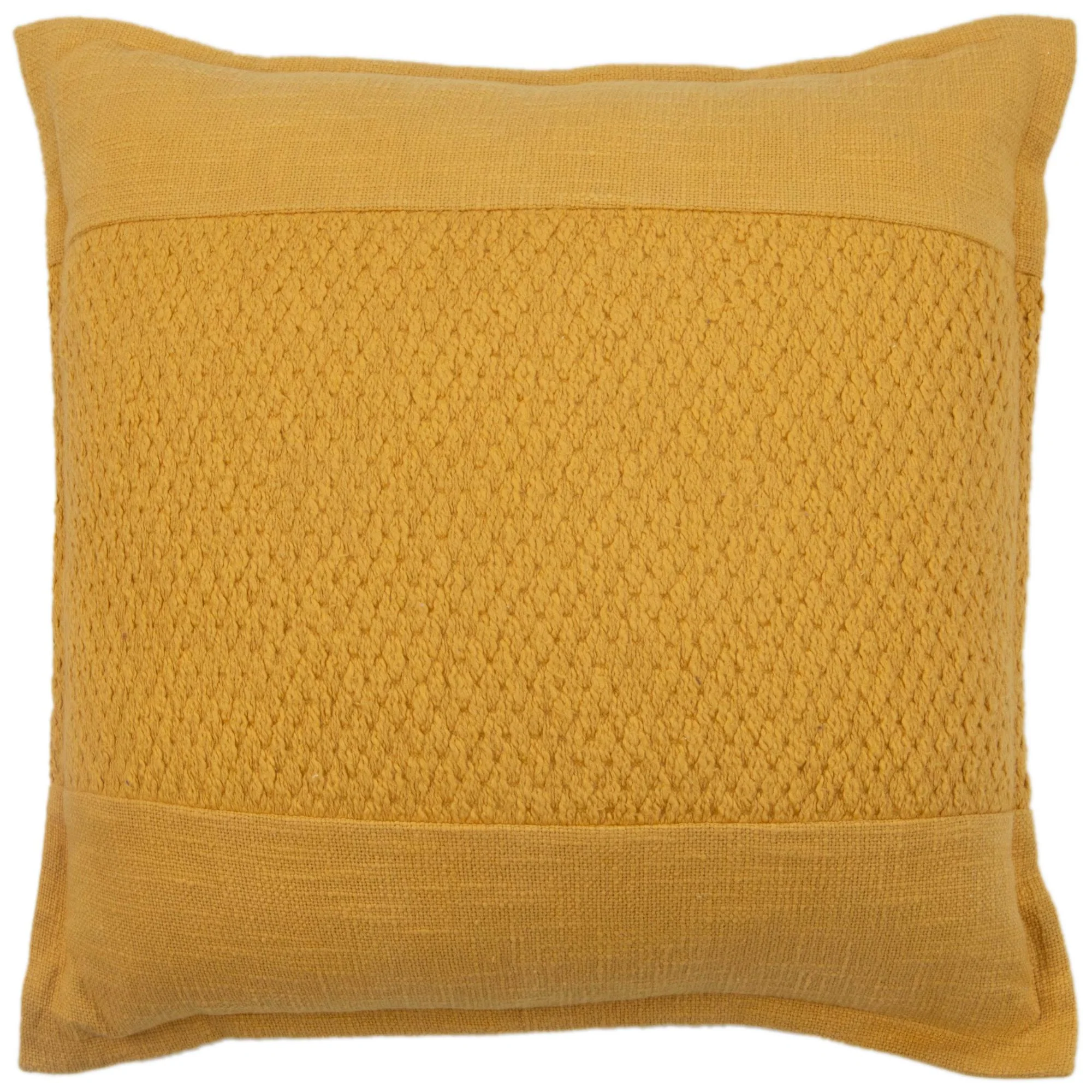 Woven 100% Cotton Solid Decorative Throw Pillow