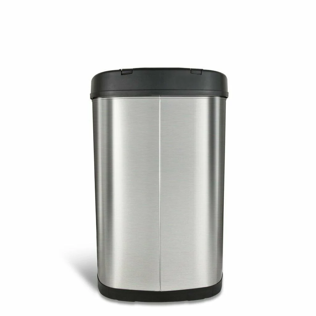 Nine Stars 13.2-gal Stainless Steel Motion Sensor Trash Can