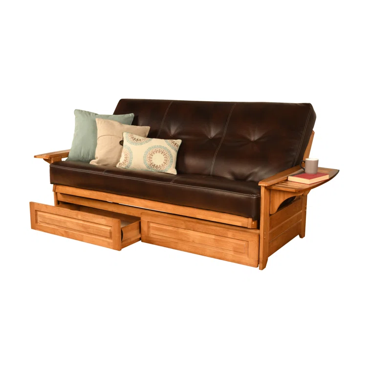 Stratford Full Futon and Mattress with Drawer Set