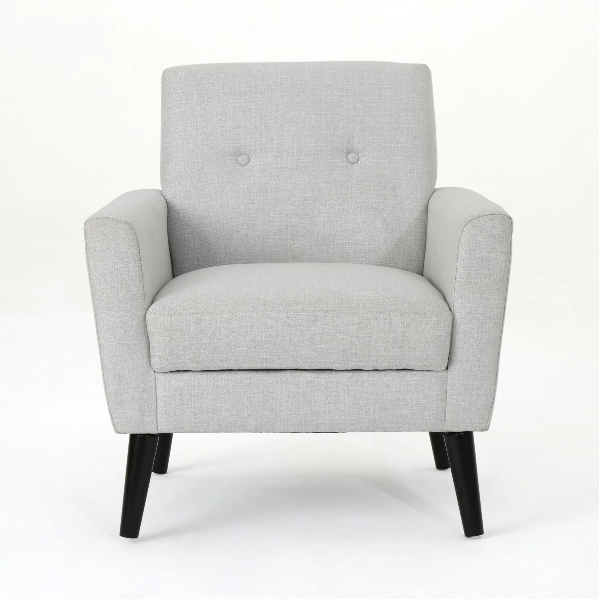 Radiantize Upholstered Fabric Club Chair with Square-off Back and Button Tufted