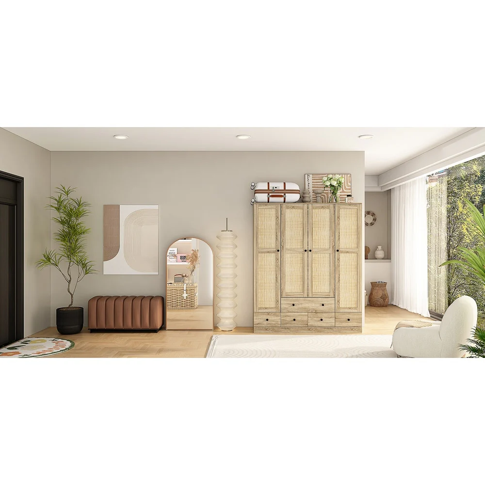 Contemporary Modern Freestanding Wardrobe Armoire Closet, 70