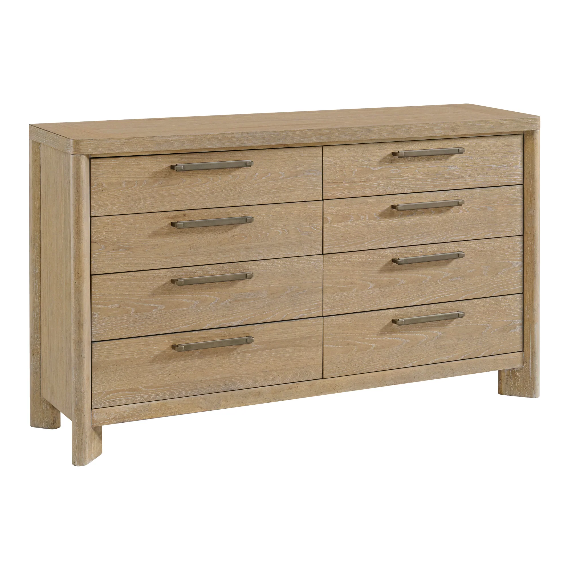Bandolax Dresser with 8 Storage Drawers and Solid Wood Frame