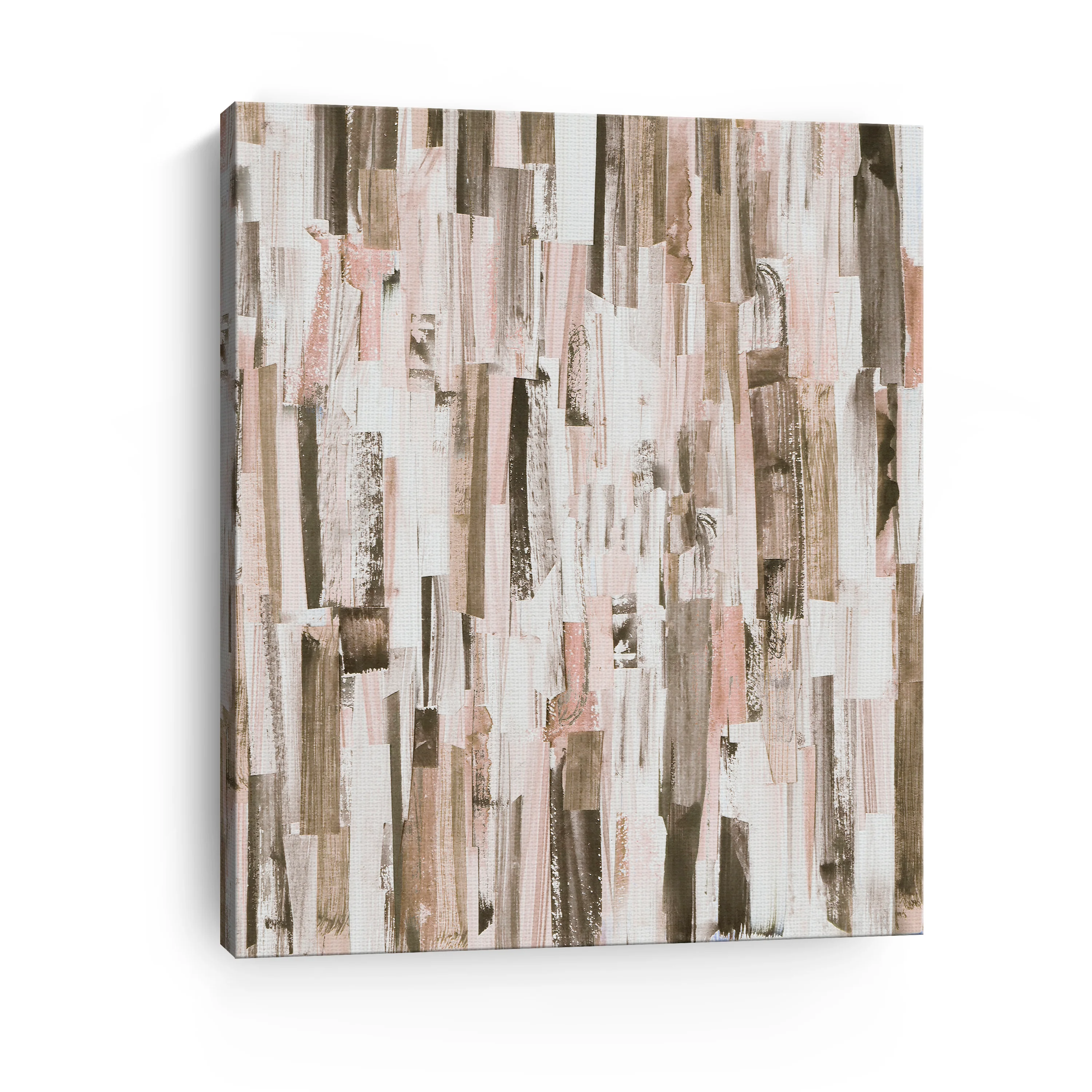 Parallel Brown Canvas Giclee